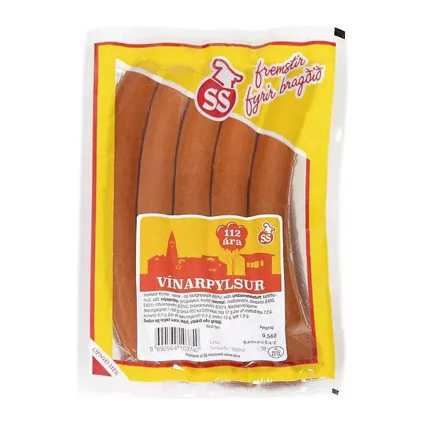 SS Vínarpylsur (Islandske røget og kogte pølser) (5 stk) 280 gr