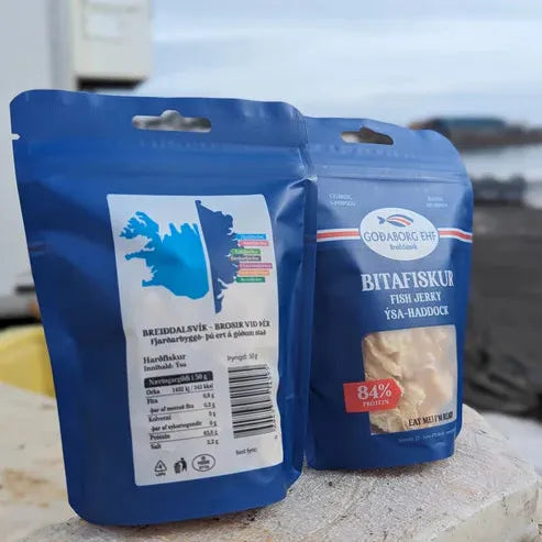GOÐABORG Bitafiskur - ýsa (tørret kuller) 50 gr