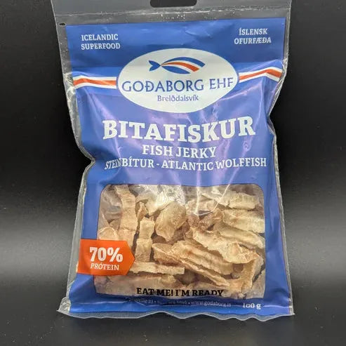 GOÐABORG BITAFISKUR - steinbítur (tørret havkat) 100 gr
