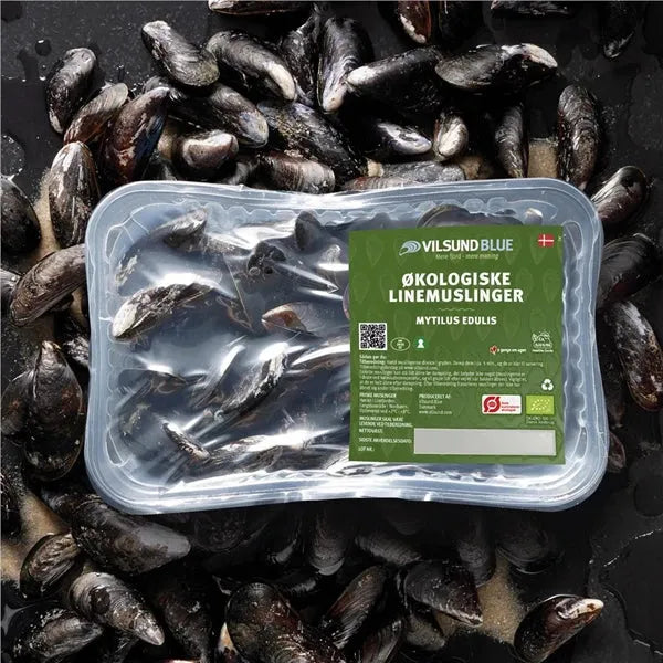Blåmuslinger, økologiske fra Limfjorden MSC 1 kg