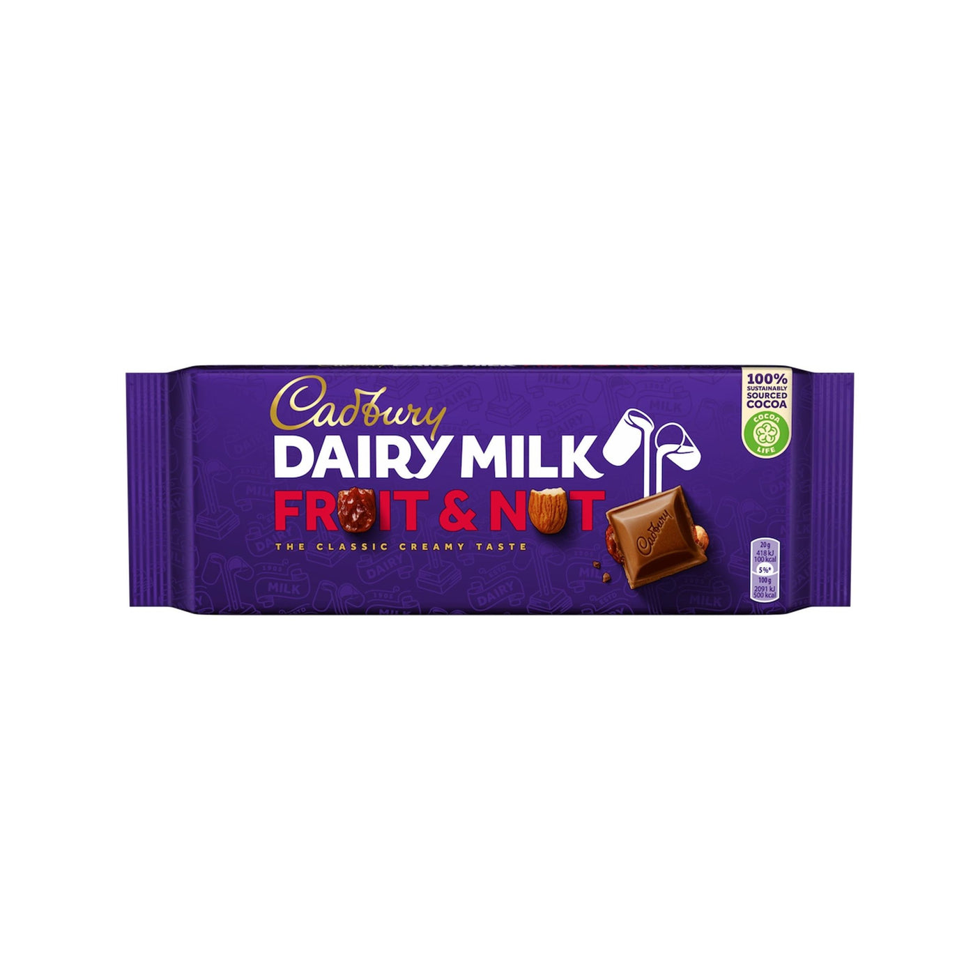 CADBURY Dairy Milk Fruit & Nut 180 gr
