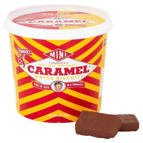 TUNNOCK´S Mini Caramel Wafer Biscuits 350 gr