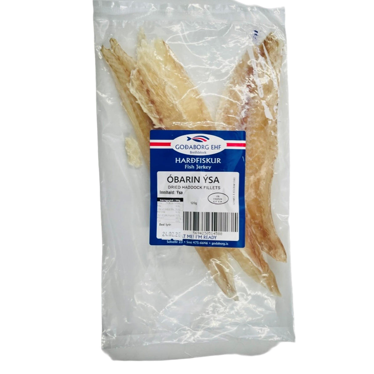 GOÐABORG Óbarin ýsa (tørret kuller) 120 gr