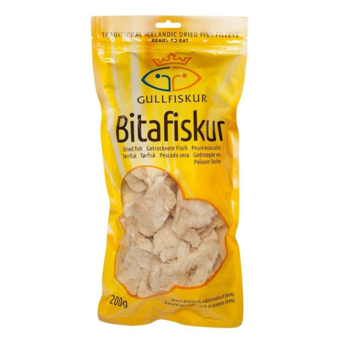 GULLFISKUR Bitafiskur (tørret torsk) 200 gr