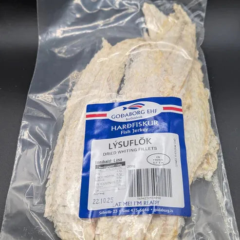 GOÐABORG Harðfiskur - lýsuflök (tørret hvilling) 200 gr