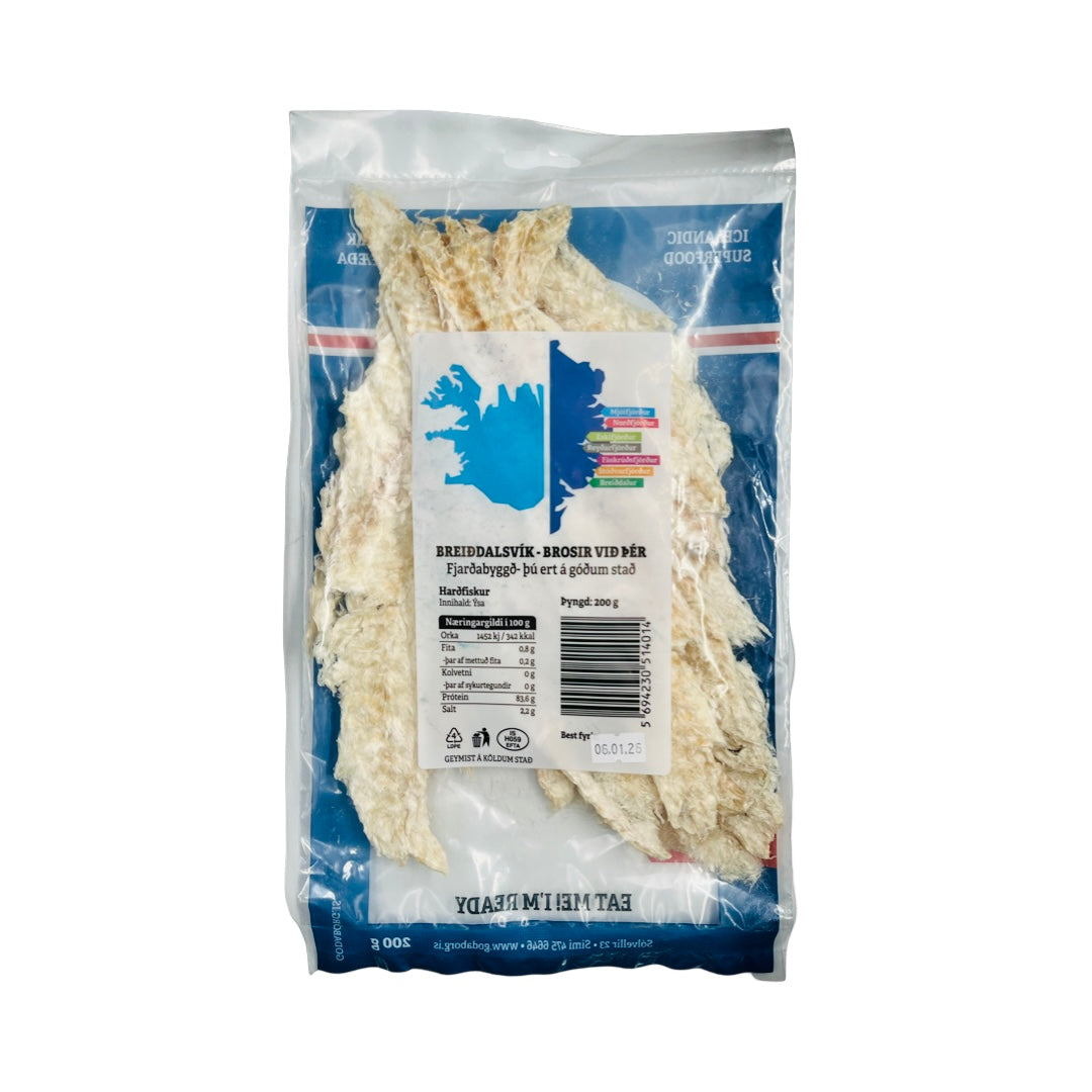 GOÐABORG Harðfiskur - ýsa (tørret kuller) 200 gr