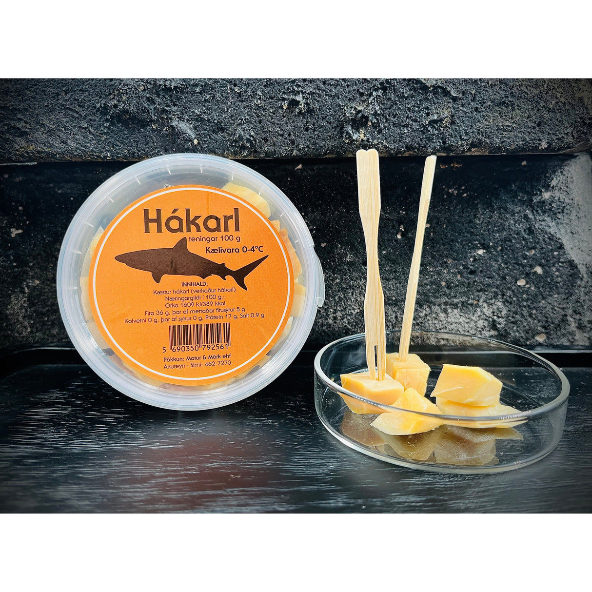 Hákarl (fermenteret haj) 100 gr