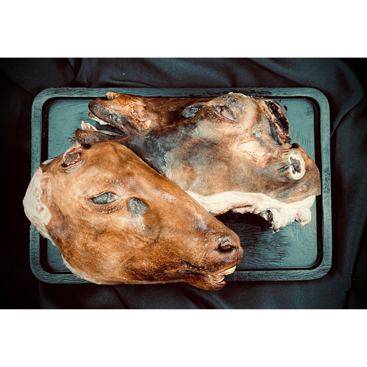 Svedet fårehoved ca. 1,1 kg