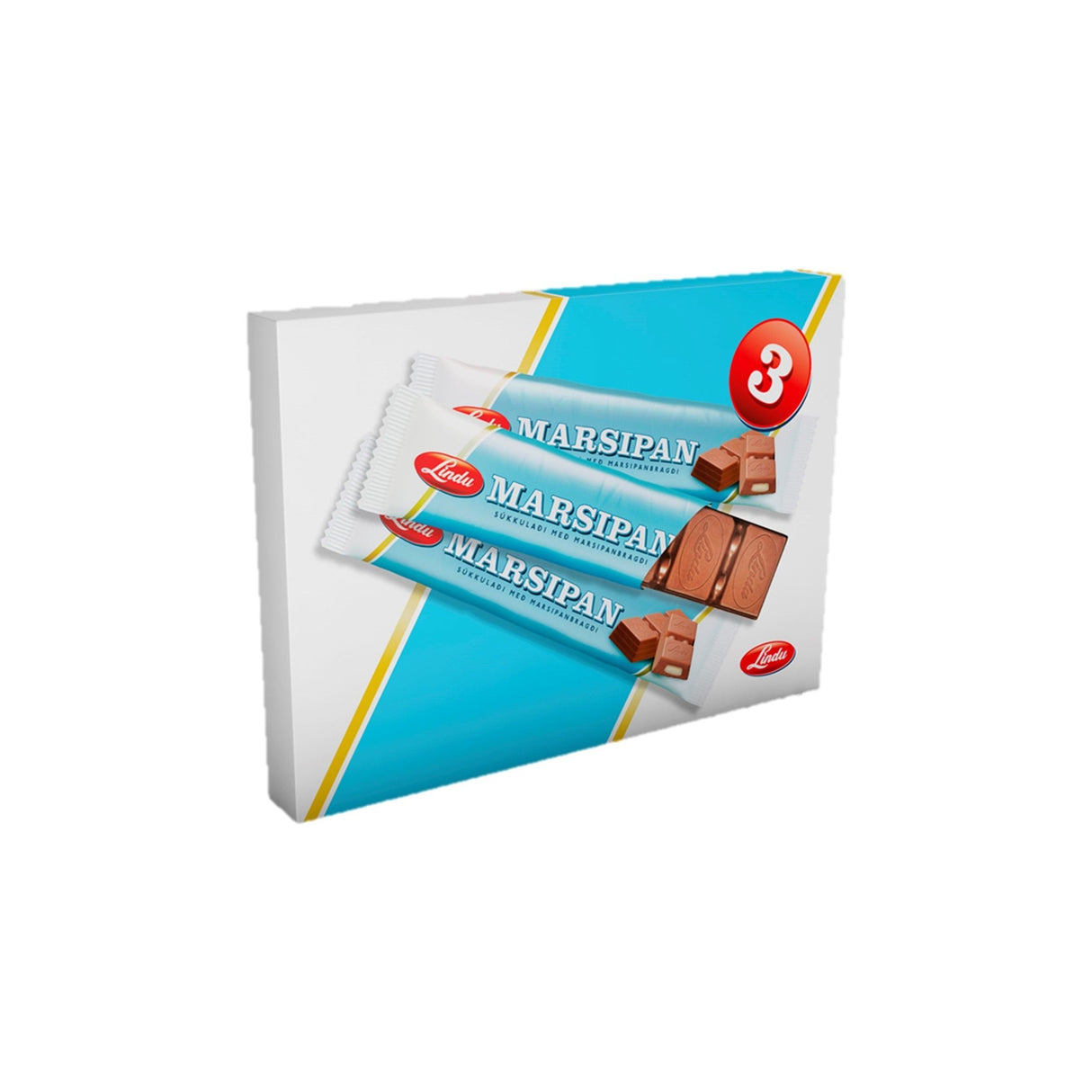 LINDU Marsipansúkkulaði (3-pak) 154 gr