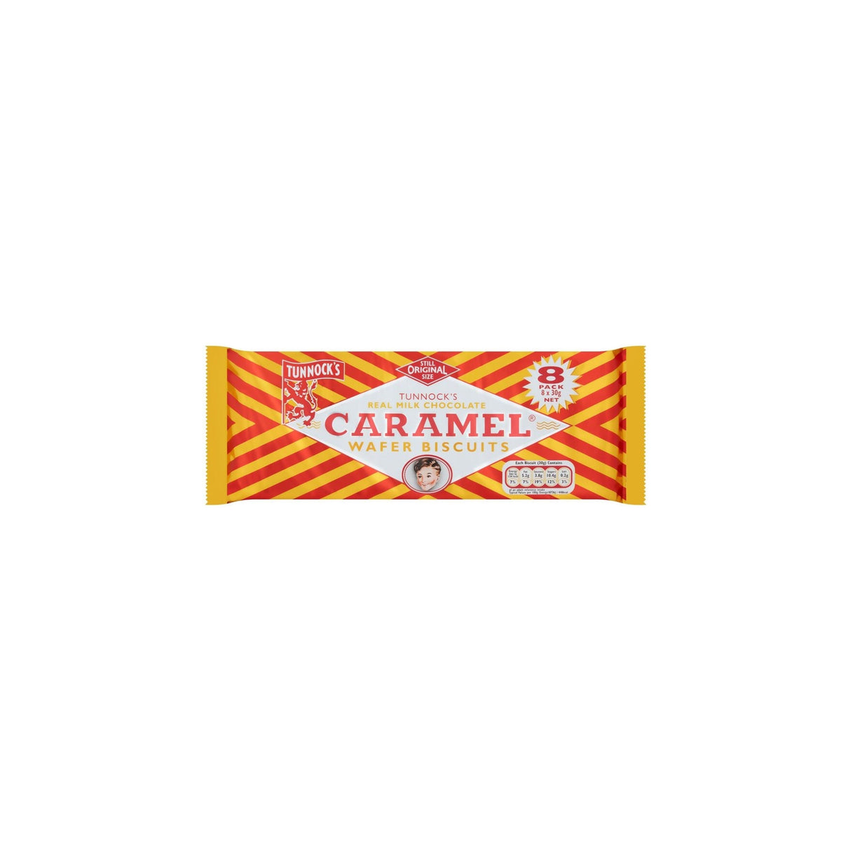 TUNNOCK´S Caramel Wafer Biscuits (8 stk) 240 gr