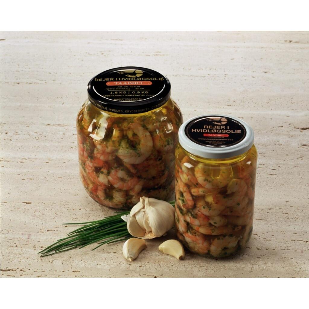 Black Tiger i hvidløgsolie