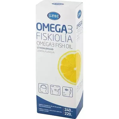 LÝSI Omega-3 Fiskiolía 220 gr / 240 ml - sítrónubragð