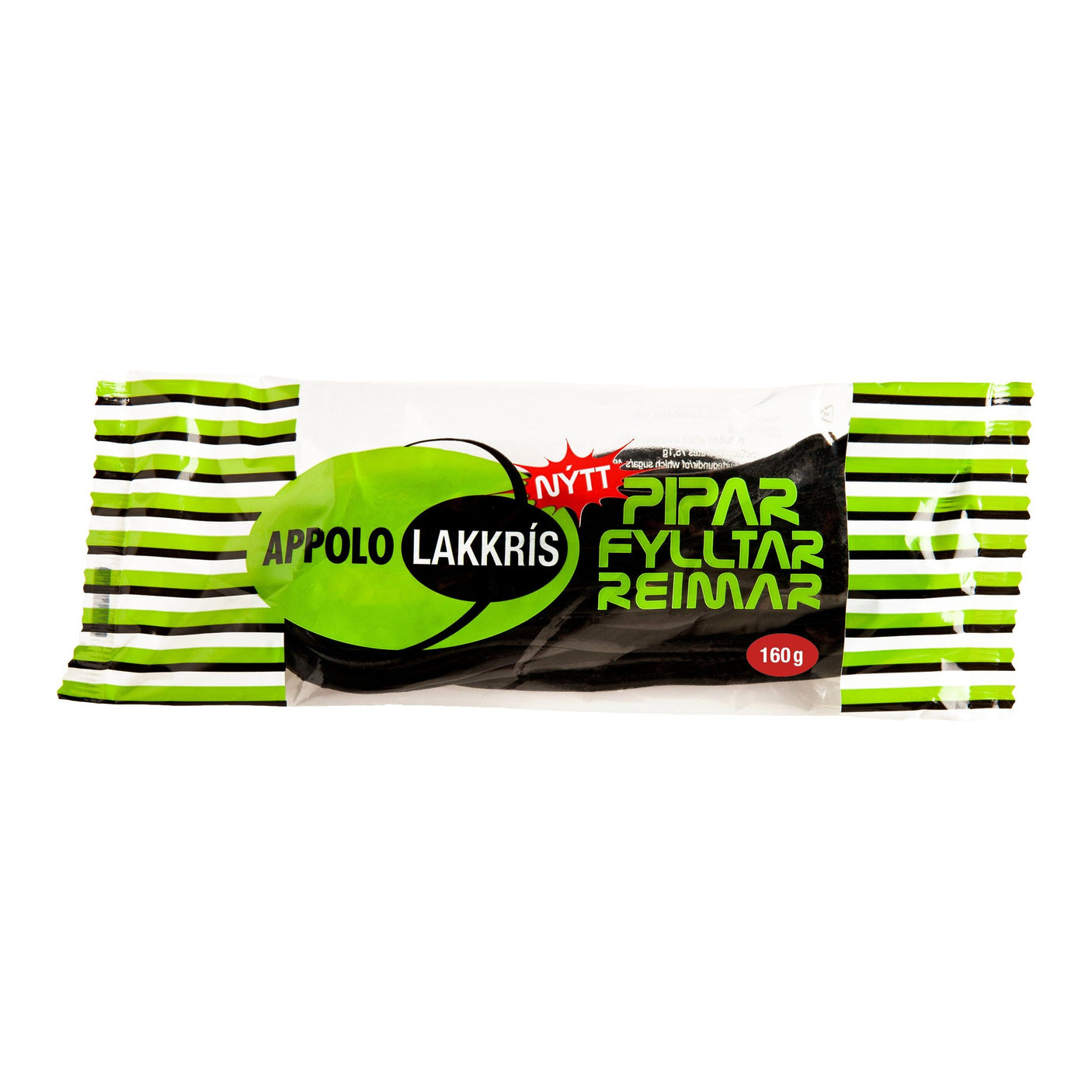 APPOLO Lakkrísreimar, piparfylltar 80 gr