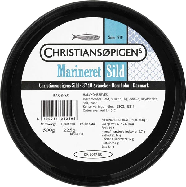 CHRISTIANSØPIGENS Marineret sild 500 gr