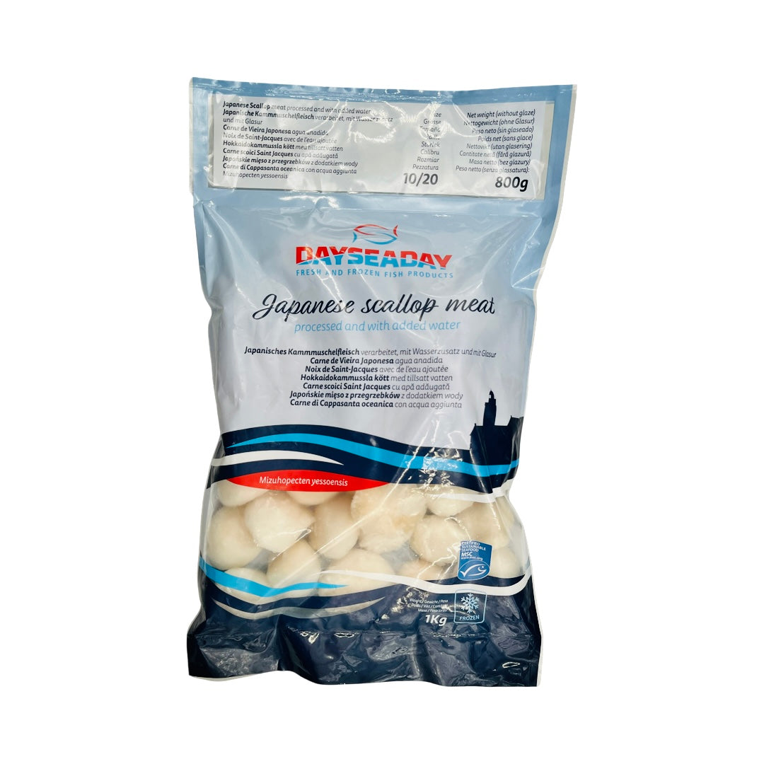 Kammuslinger uden rogn 10/20 (store) 1 kg