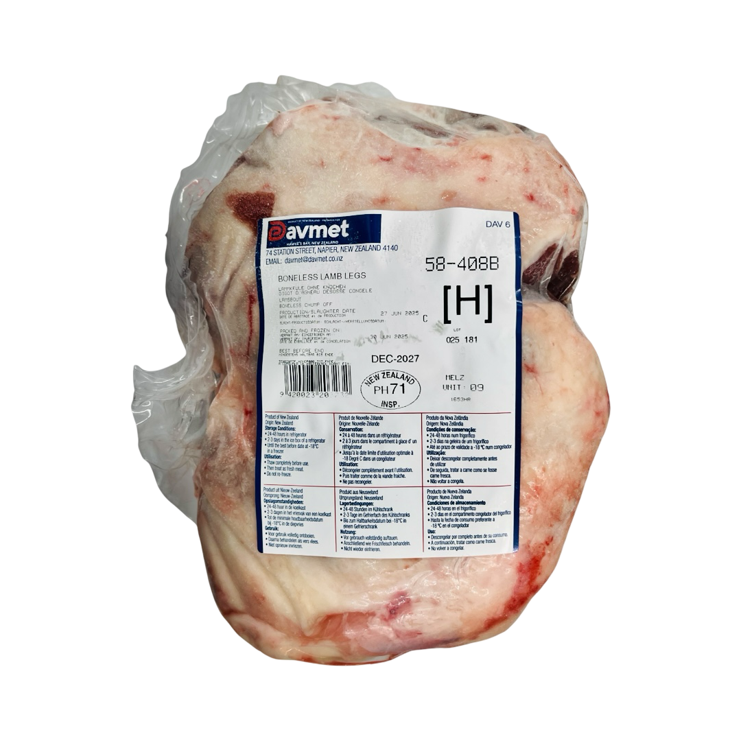 Lammekølle uden/ben fra New Zealand ca. 2,1 kg (FROSSET)