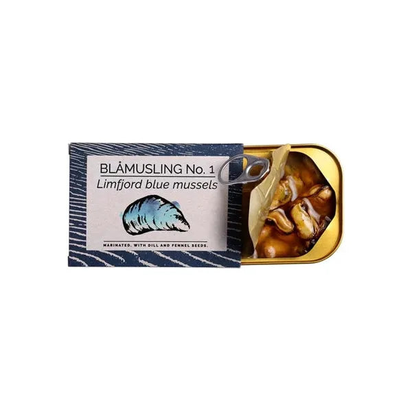FANGST  Marineret blåmuslinger  110 Gr.