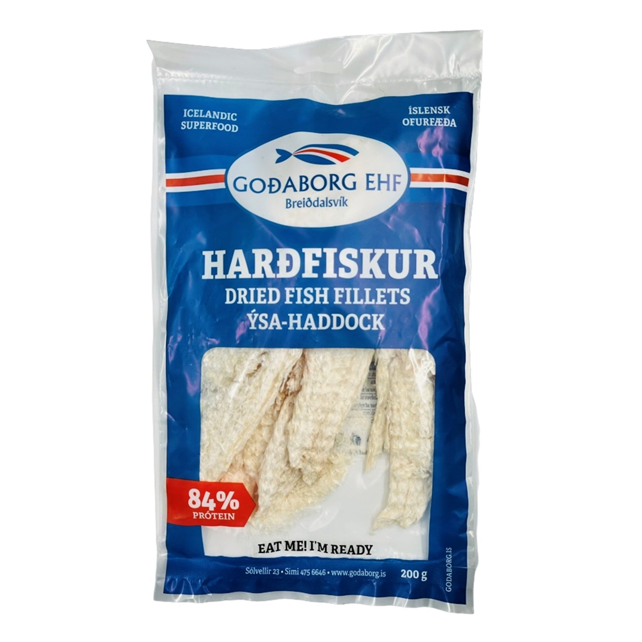 GOÐABORG Harðfiskur - ýsa (tørret kuller) 200 gr