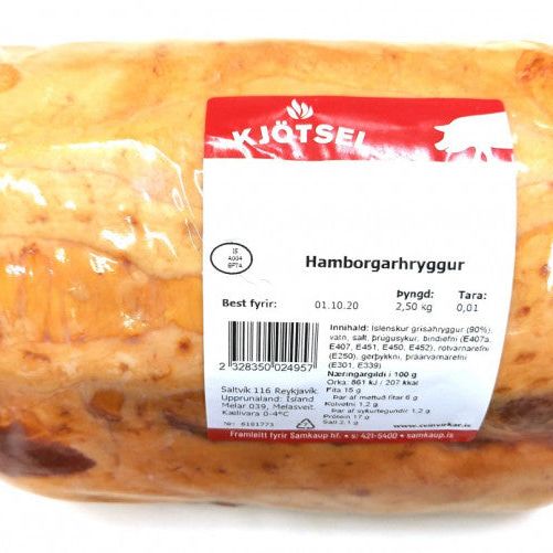 Hamborgarhryggur m/beini (KJÖTSEL),  ca. 2,7kg  Kommer i Uge 49/50