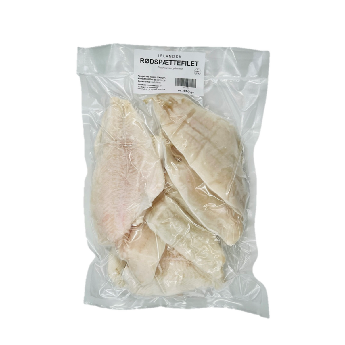 Islandsk rødspættefilet (ca. 750g, frost) – Klar til panering – ICEFOOD