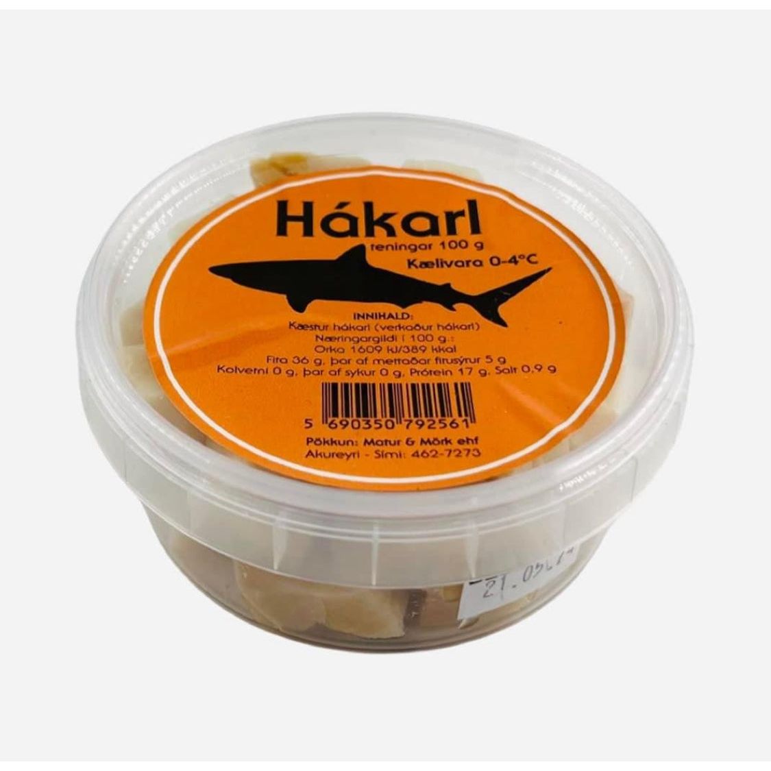 Hákarl (fermenteret haj) 100 gr