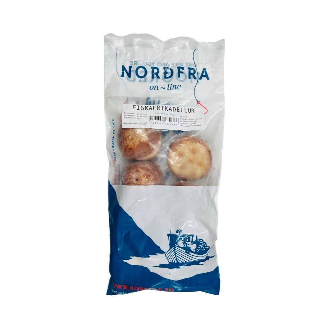 NORDFRA Fiskefrikadeller, færøske (8 stk.) 750 gr  FROST