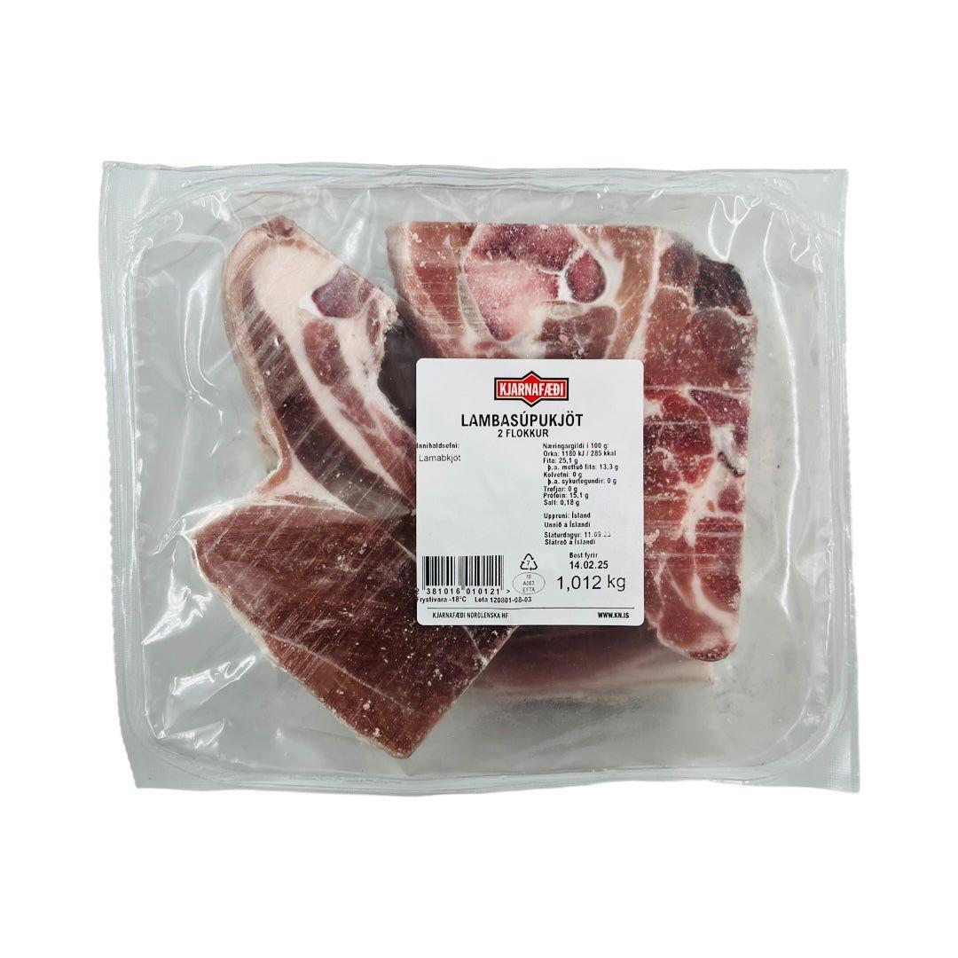 Lammebov i stykker (suppekød), islandsk  Ca. 1 Kg.