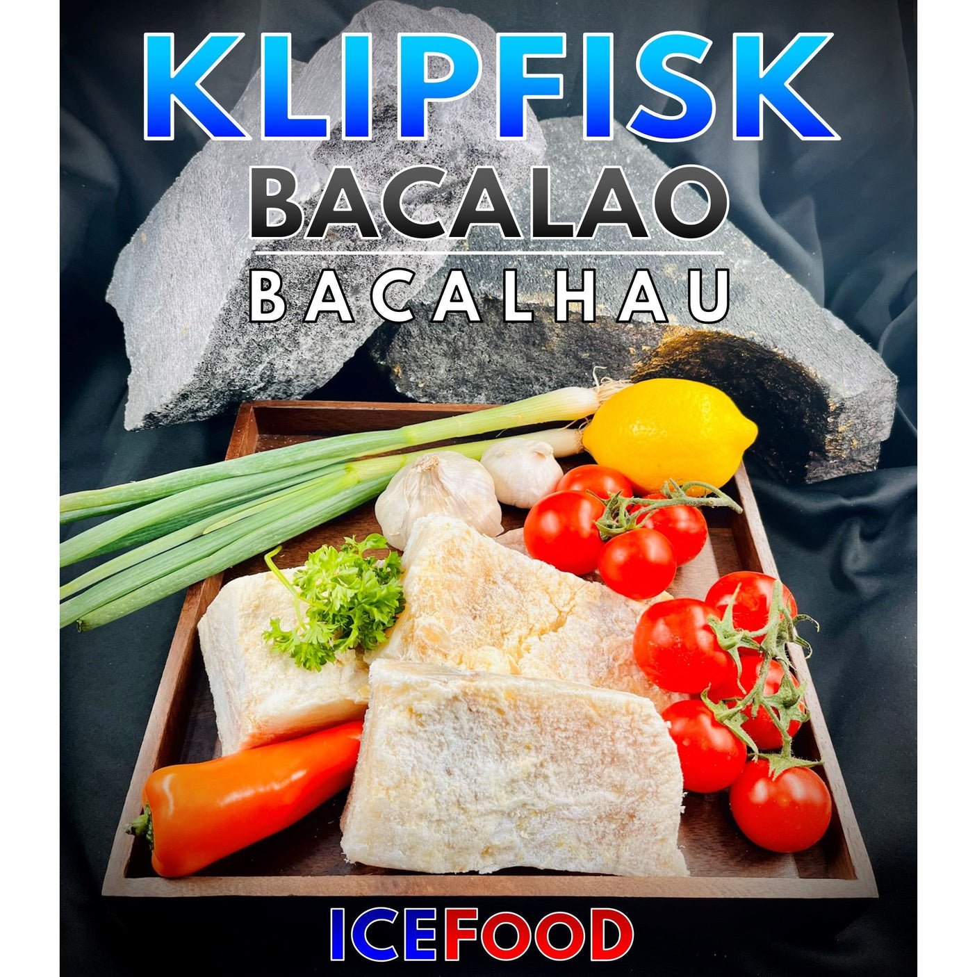 Klipfisk/Bacalao (saltet & tørret TORSK)  0,8 kg