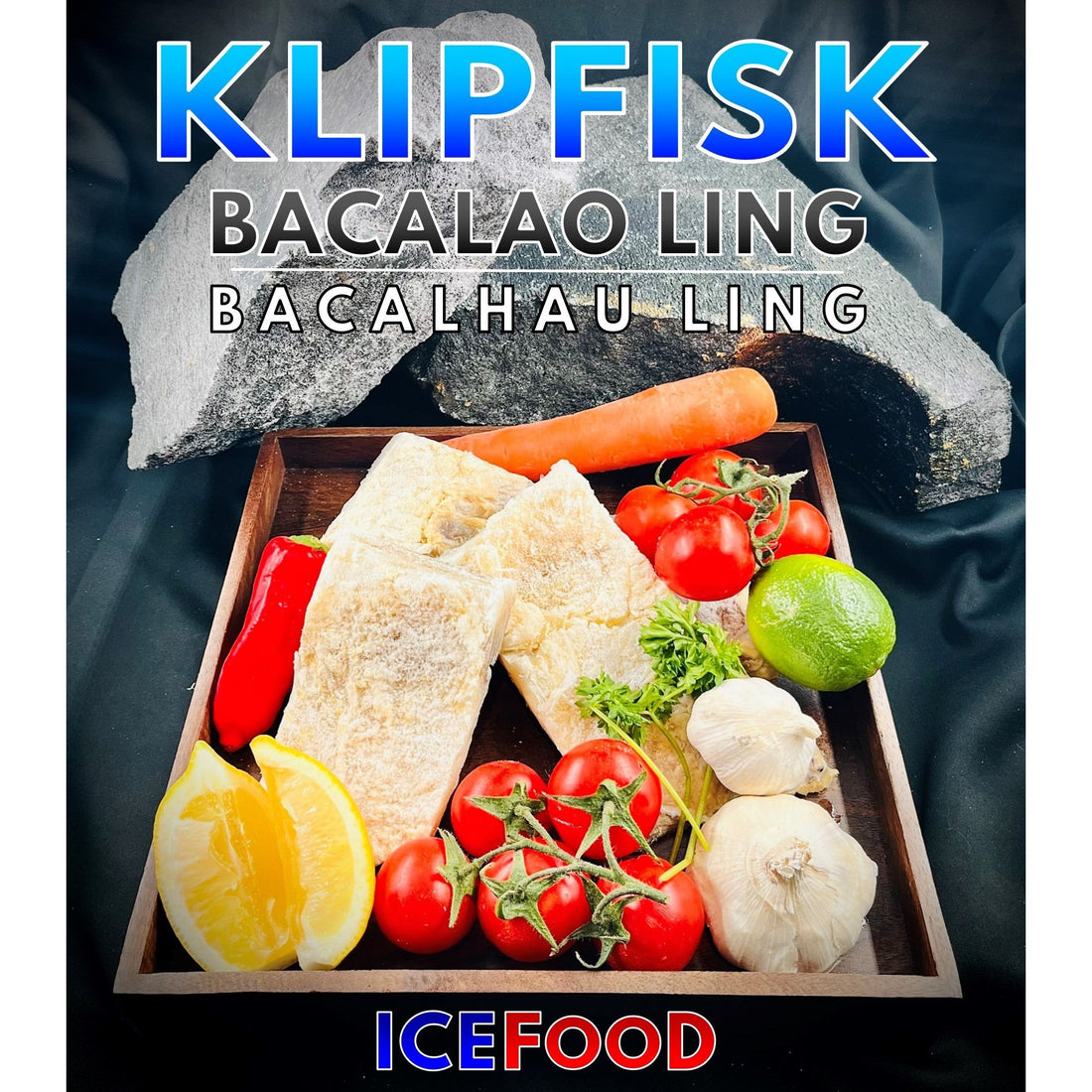 Klipfisk/Bacalao (saltet & tørret LANGE)  2 kg