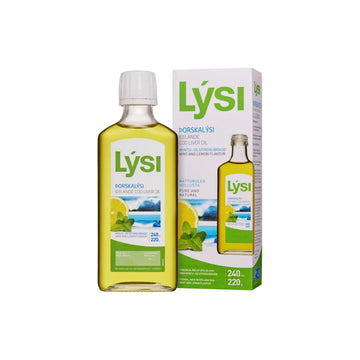 LÝSI Þorskalýsi, sítrónu- & myntubragð 220 gr / 240 ml