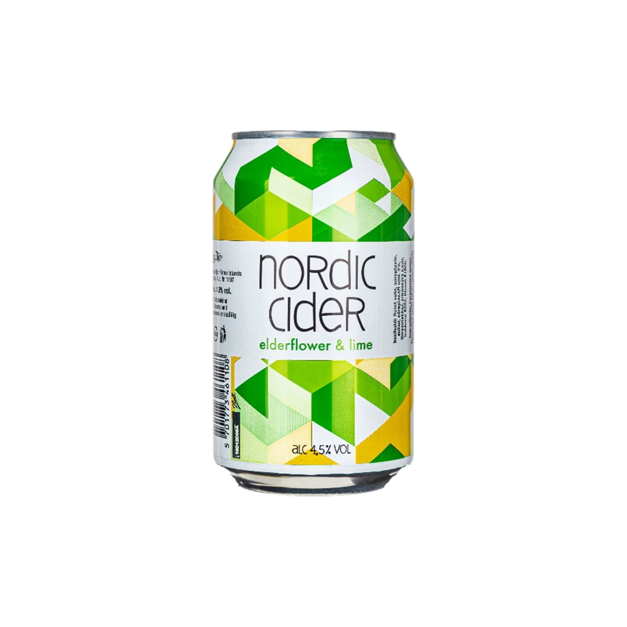 FÖROYA BJÓR Nordic Cider Elderflower & Lime 33 cl / 4,5 % (DATO 07.09.24)