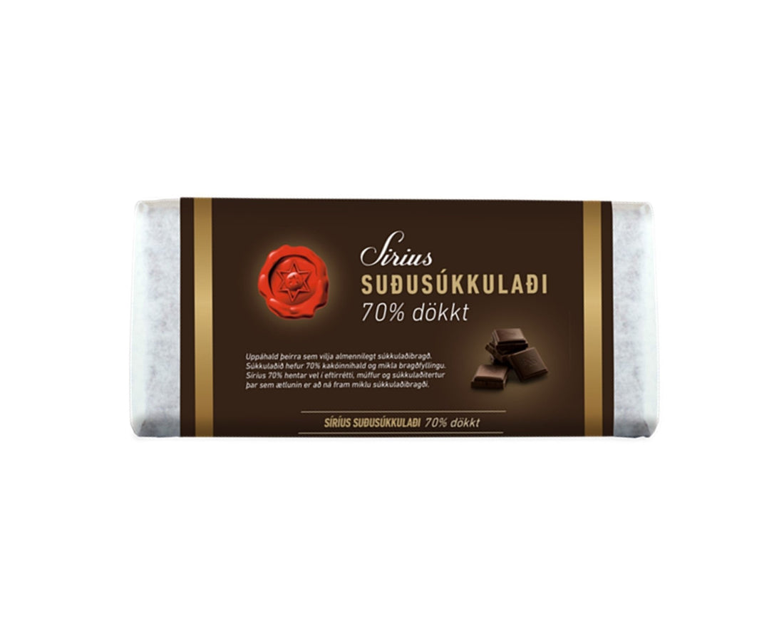 NÓA SÍRÍUS Suðusúkkulaði 70 % 200 gr