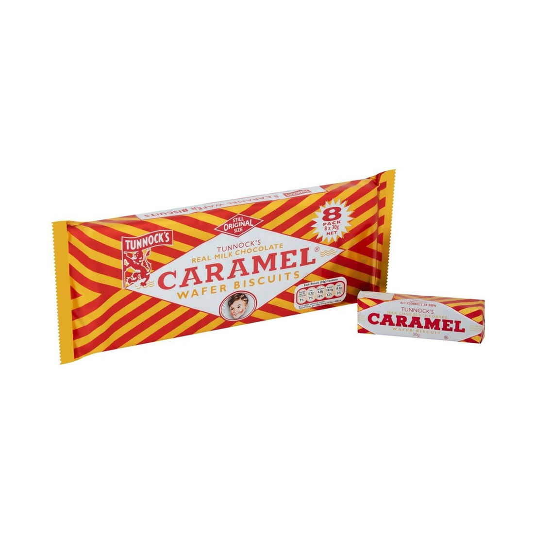 TUNNOCK´S Caramel Wafer Buscuits (8 stk) 240 gr