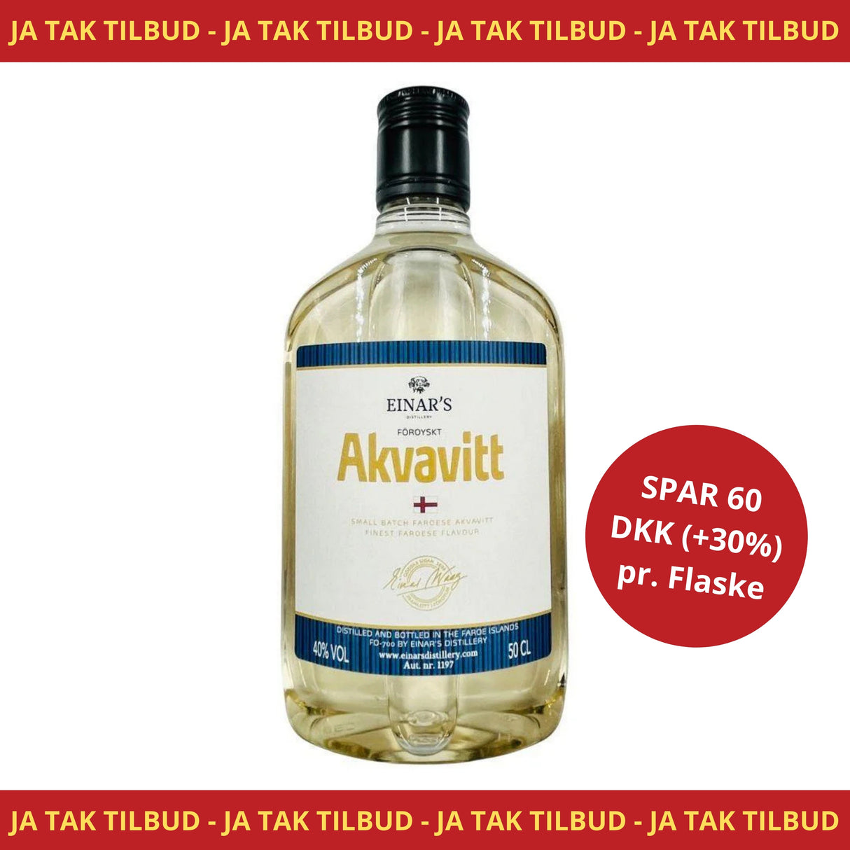 EINAR’S Akvavitt 50 cl (plast)
