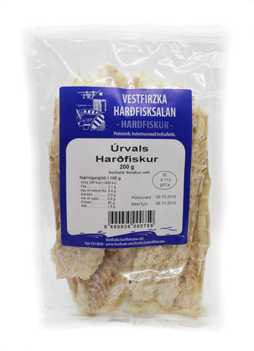 VESTFIRZKA HARÐFISKSALAN   Tørfisk (Torsk) 200 gr