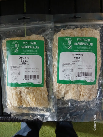 VESTFIRZKA HARÐFISKSALAN Tørfisk (kuller) 400 gr  (2x200 gr.)