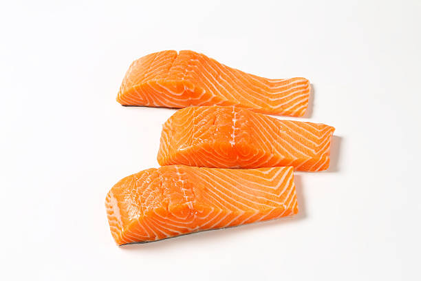 Laksestykker, færøske, 150-180 gr.  ca. 800 gr (FROSSET)