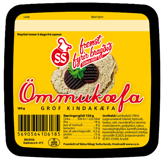 SS Ömmukæfa (gróf kindakæfa) 180 gr